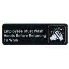 3x9 "Employees Must Wash Hands" Sign