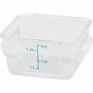 2 Qt. Square Food Storage Container, Clear