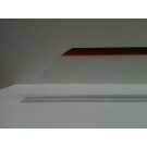 3"x14" Clear Red Tip Divider, Angled