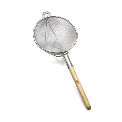 Reinforced Double Mesh Strainer 10-1/2" w Round Handle