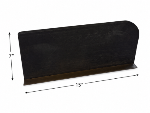 15" x 7" Black Curved Acrylic Divider