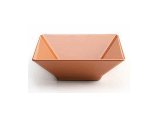12-1/2" Square Bowl, Terra Cotta