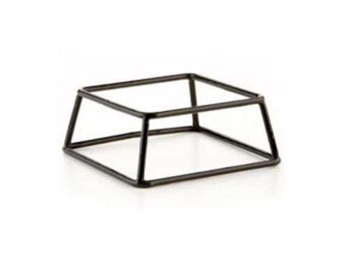 3"H Black Rubber Coated Steel Pedestal