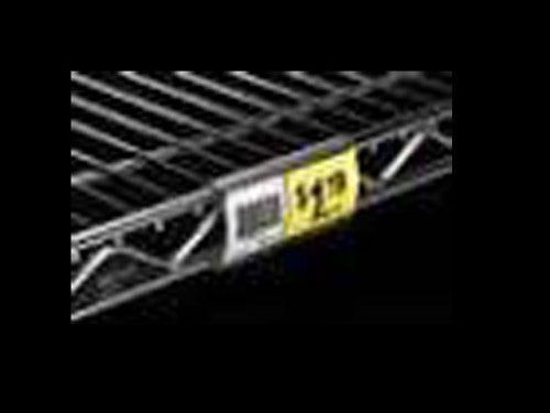 3"x1-1/4" Clear Label Holder for Wire Shelf