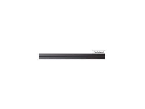 4 Feet of 2-1/2" DBL Channel, Black