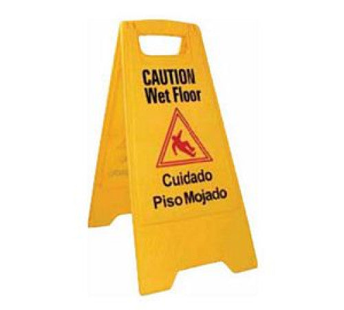 "Wet Floor" Caution Sign