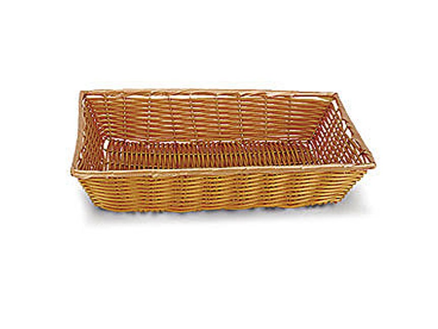 20"x14"x4" Brown Wicker Basket