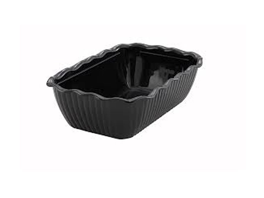 10"x7"x3" Deli Crock-Black