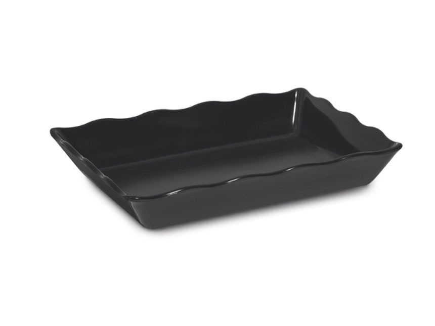 14"x9-5/8"x2" Black Deli Crock