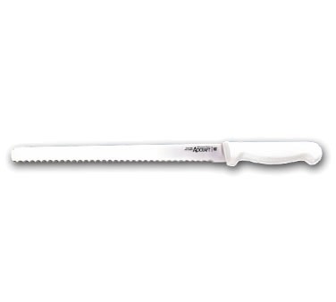 Serrated Edge Slicer Knife 12" White Handle