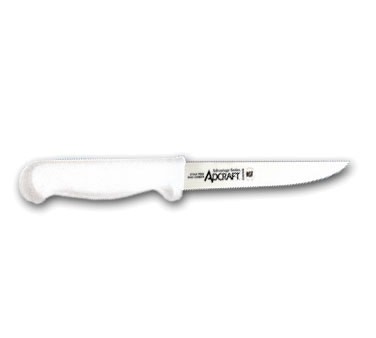 Stiff Boning Knife 6.25"  White Handle 