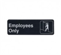 3x9 "Employees Only Sign" 