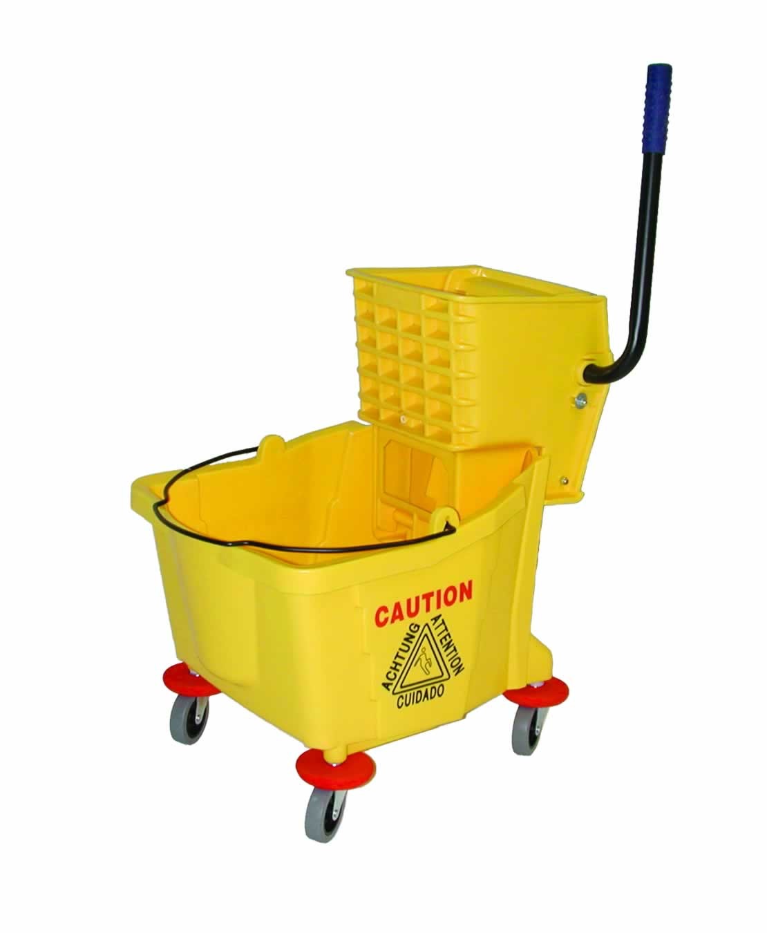 Mop Bucket w/Wringer Yellow 36QT.