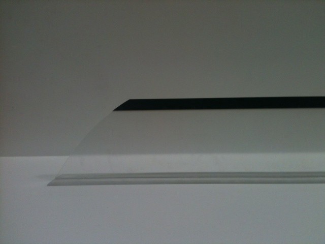 3x14 Clear Black Tip Divider, Angled