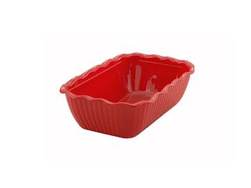 10"x7"x3" Deli Crock-Red