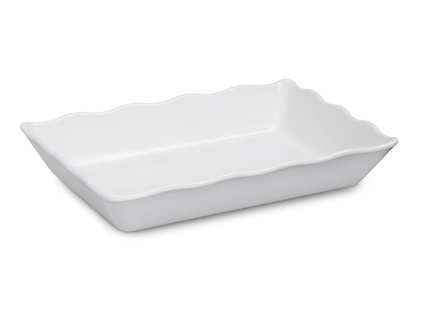 14"x9-5/8"x2" White Deli Crock