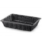 20"x14"x4"  Black Wicker Basket