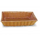 18"x12"x3" Brown Wicker Basket