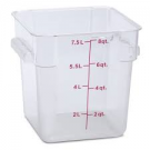8 Qt. Square Food Storage Container, Clear 