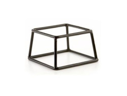 4"H Black Rubber Coated Pedestal