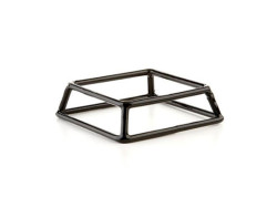 2"H Black Rubber Coated Steel Pedestal