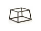 4"H Black Rubber Coated Pedestal