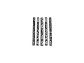 1-1/4"  White/Black Strip Set